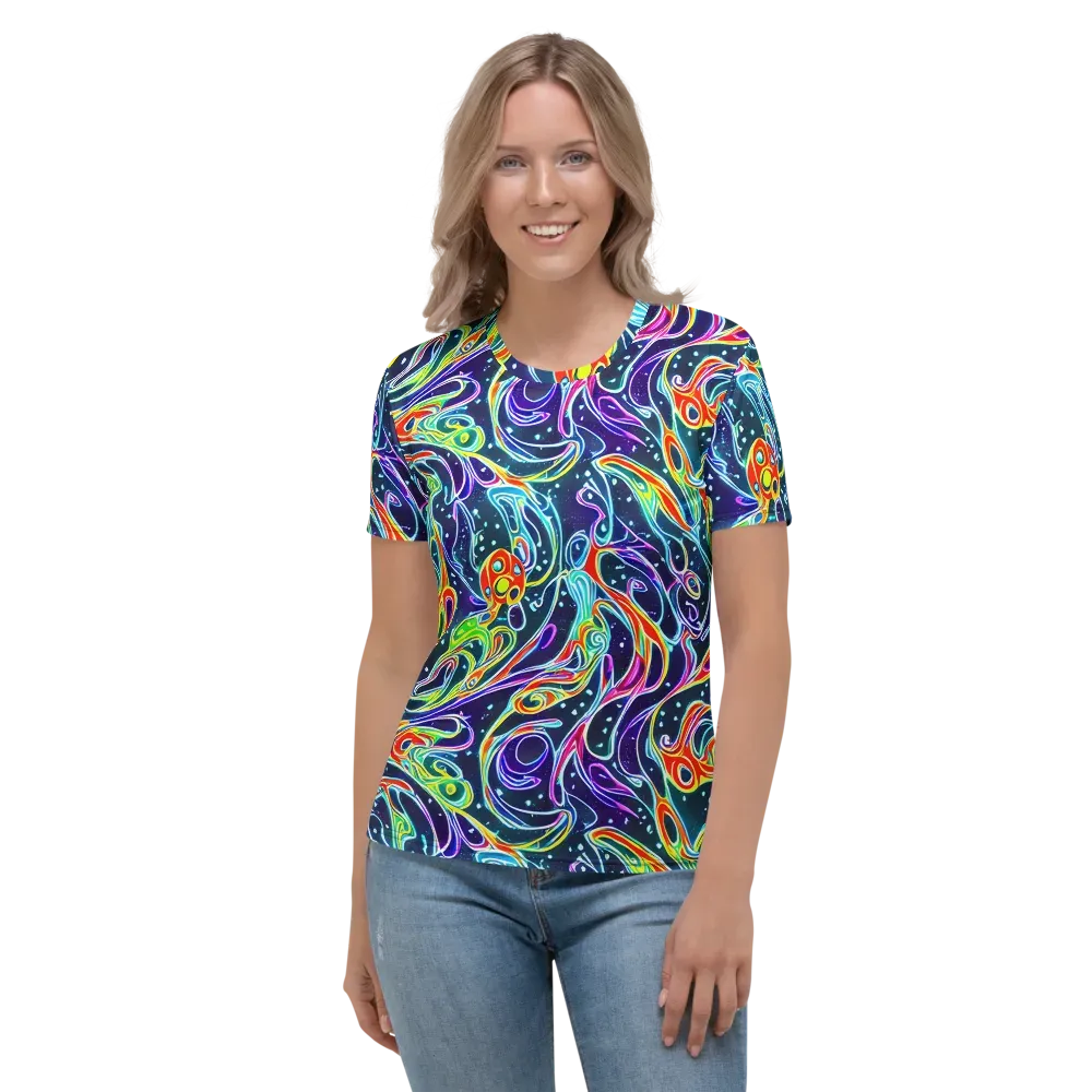 The Neon Unknown on Women's Crew Neck T-Shirt — Front