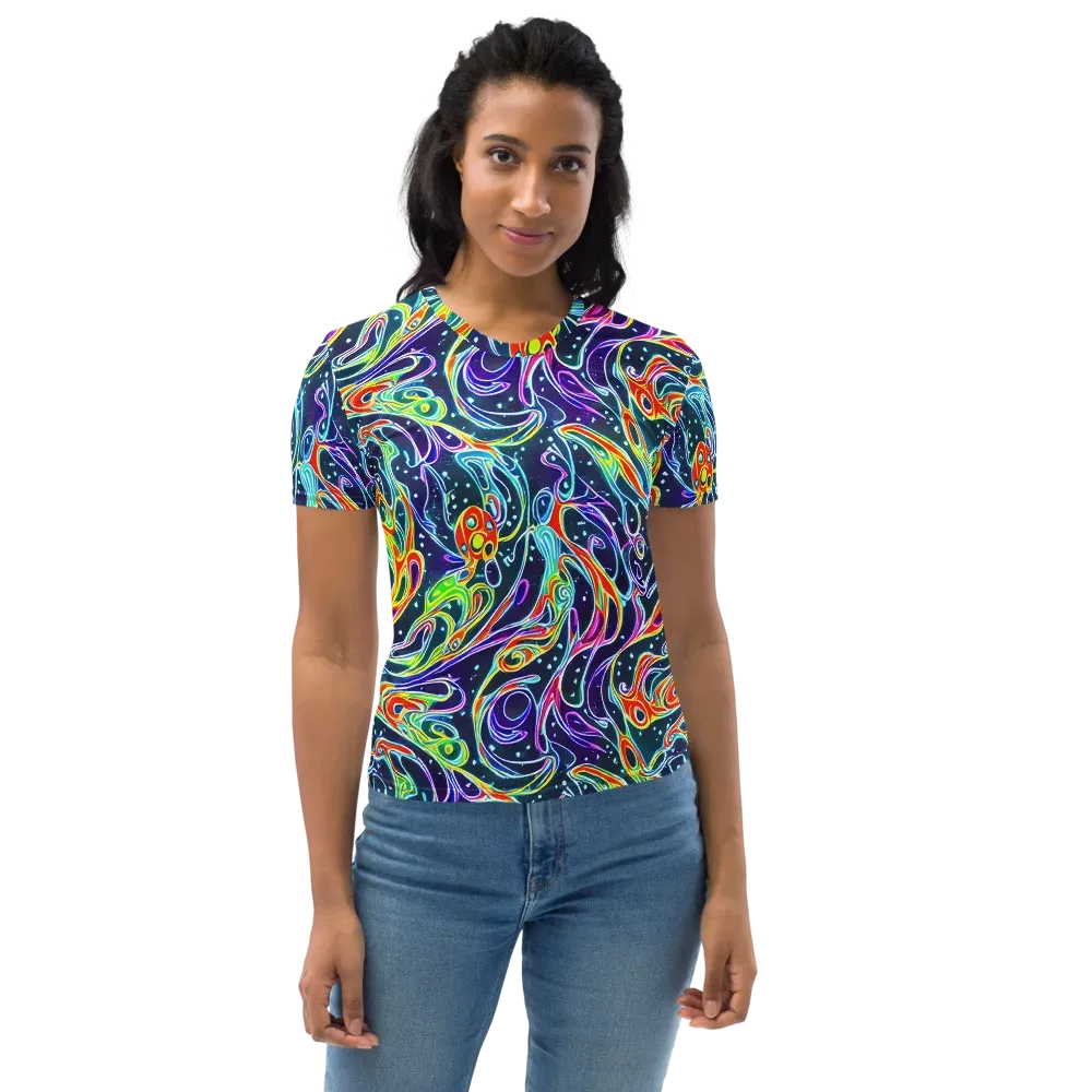 The Neon Unknown on Women's Crew Neck T-Shirt — Front