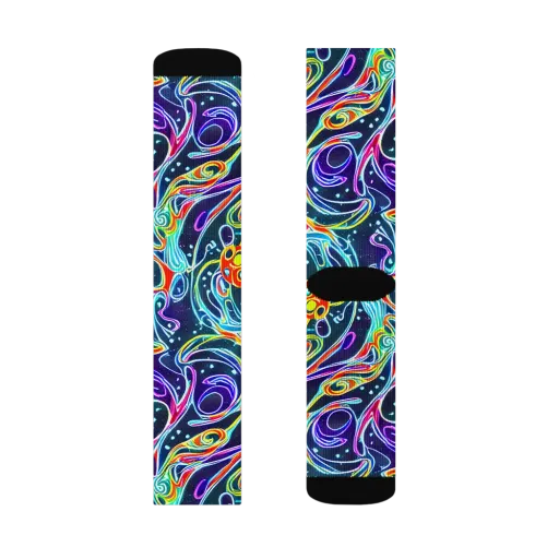 The Neon Unknown on a Socks