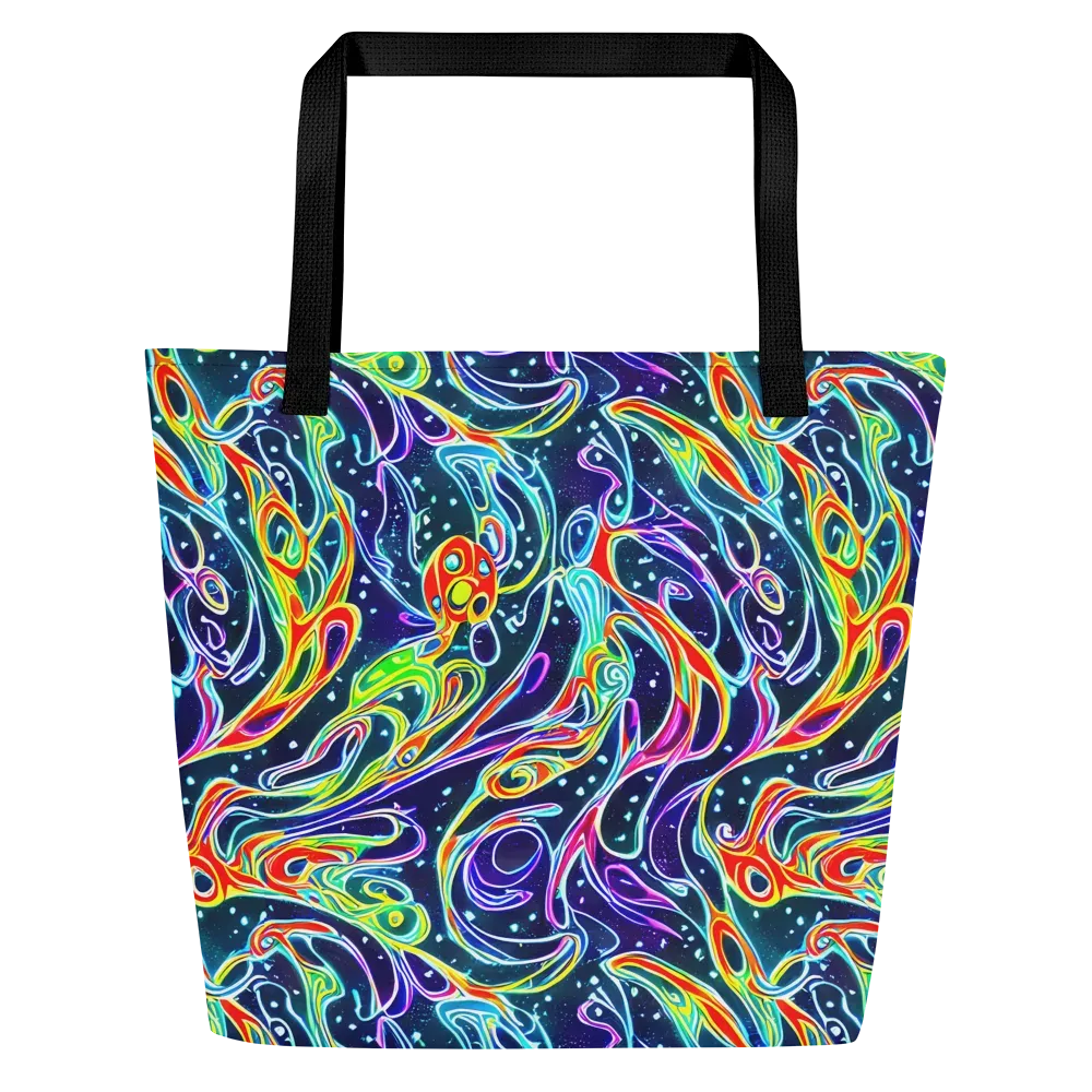 The Neon Unknown on Large Tote Bag W/ Pocket — Front