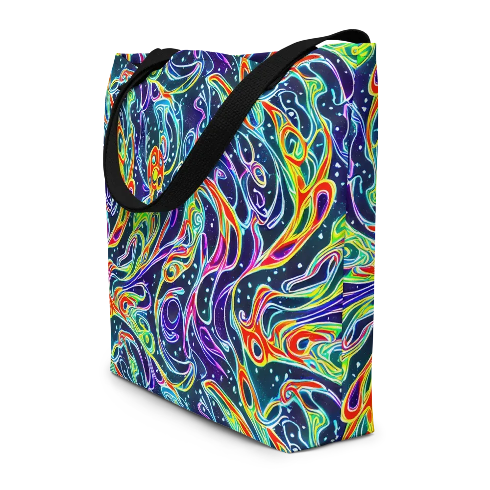 The Neon Unknown on Large Tote Bag W/ Pocket — Front