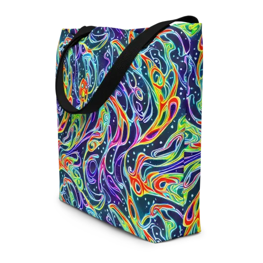 The Neon Unknown on a Large Tote Bag W/ Pocket