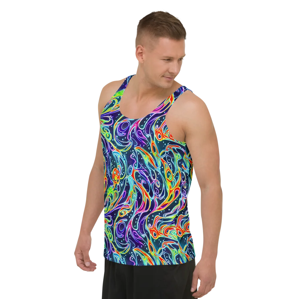 The Neon Unknown on Men's Tank Top — Left Front