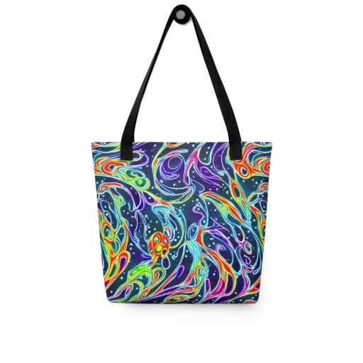 The Neon Unknown on a Tote Bag
