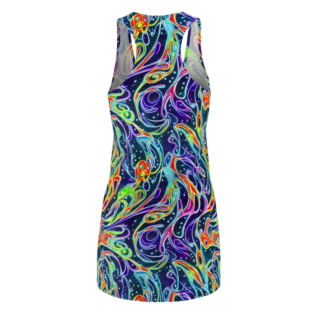 The Neon Unknown on Racerback Dress — Back