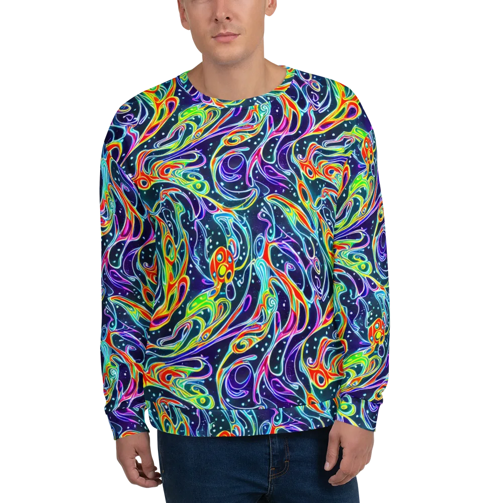 The Neon Unknown on Sweatshirt — Front