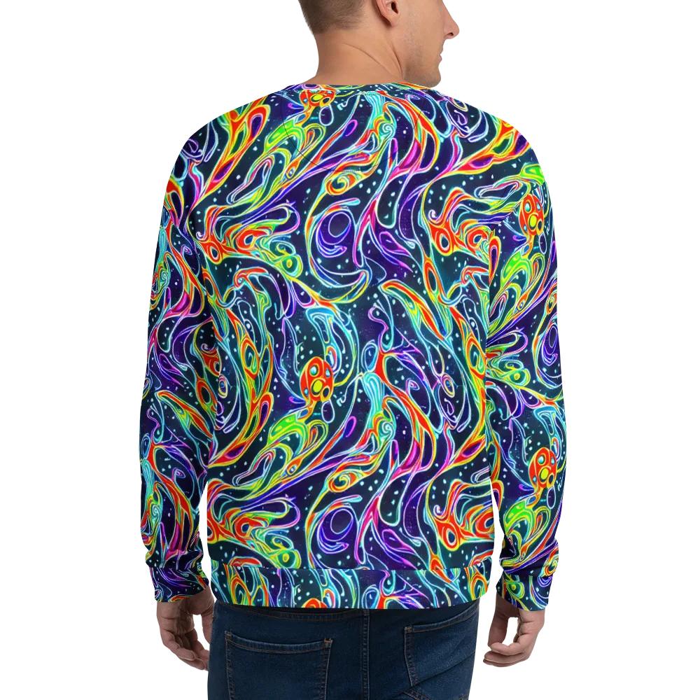 The Neon Unknown on Sweatshirt — Back
