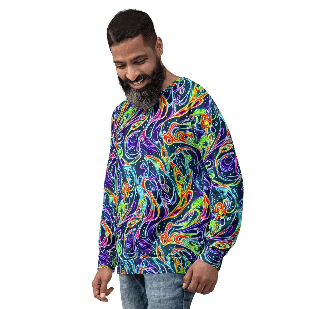 The Neon Unknown on Sweatshirt — Left Front