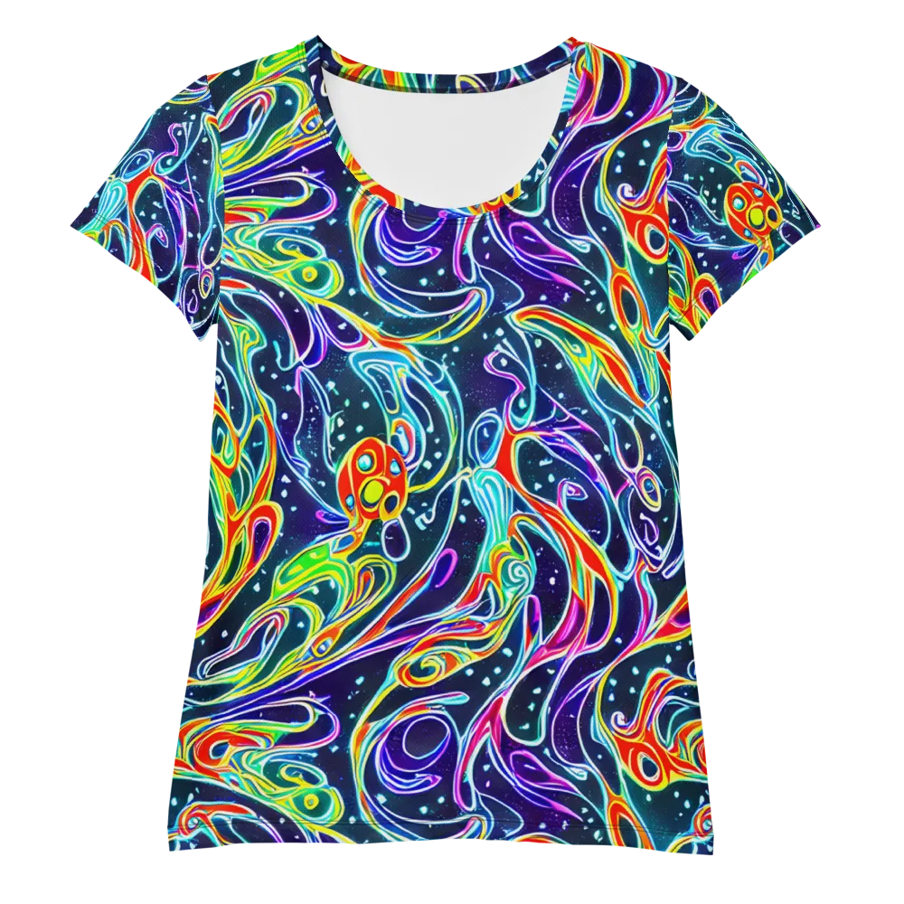 The Neon Unknown on Women's Athletic T-Shirt — Front