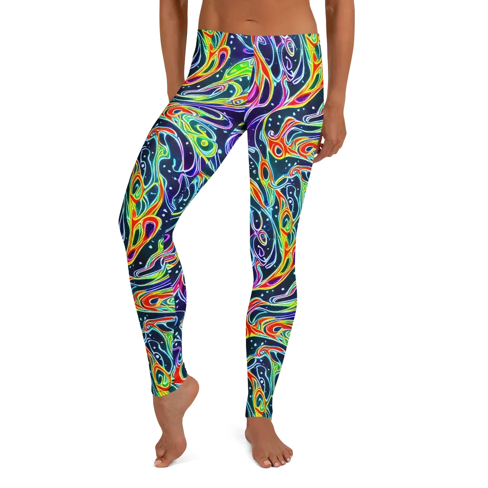 The Neon Unknown on Leggings — Front
