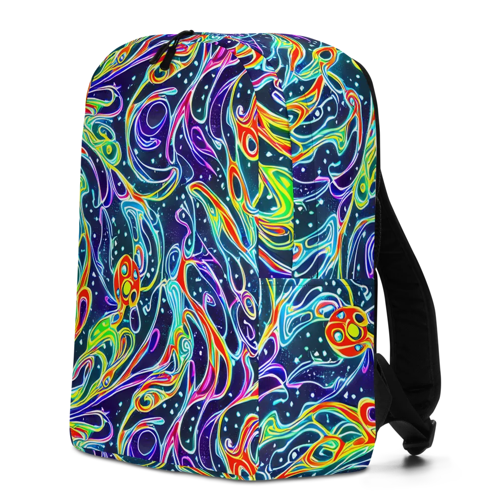 The Neon Unknown on Minimalist Backpack — Left