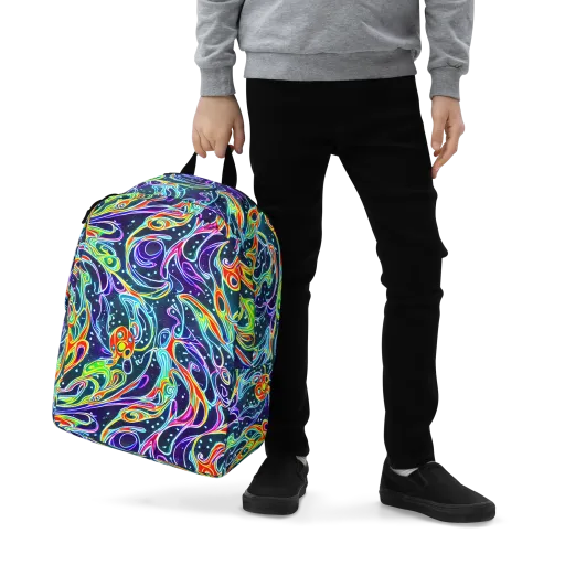 The Neon Unknown on a Minimalist Backpack