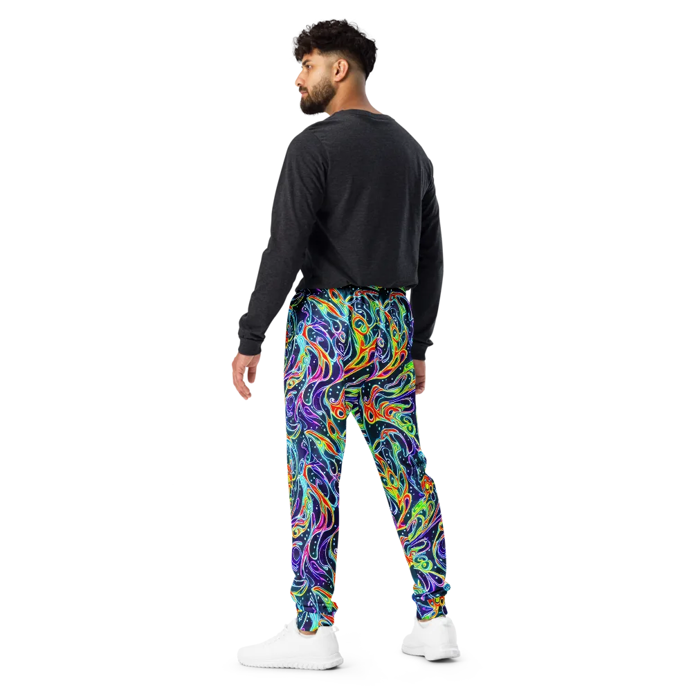 The Neon Unknown on Men's Joggers — Back
