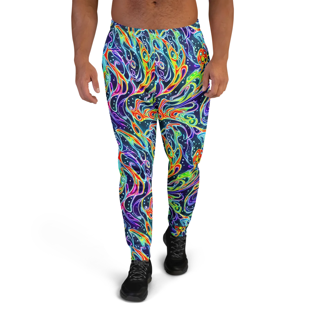 The Neon Unknown on Men's Joggers — Front