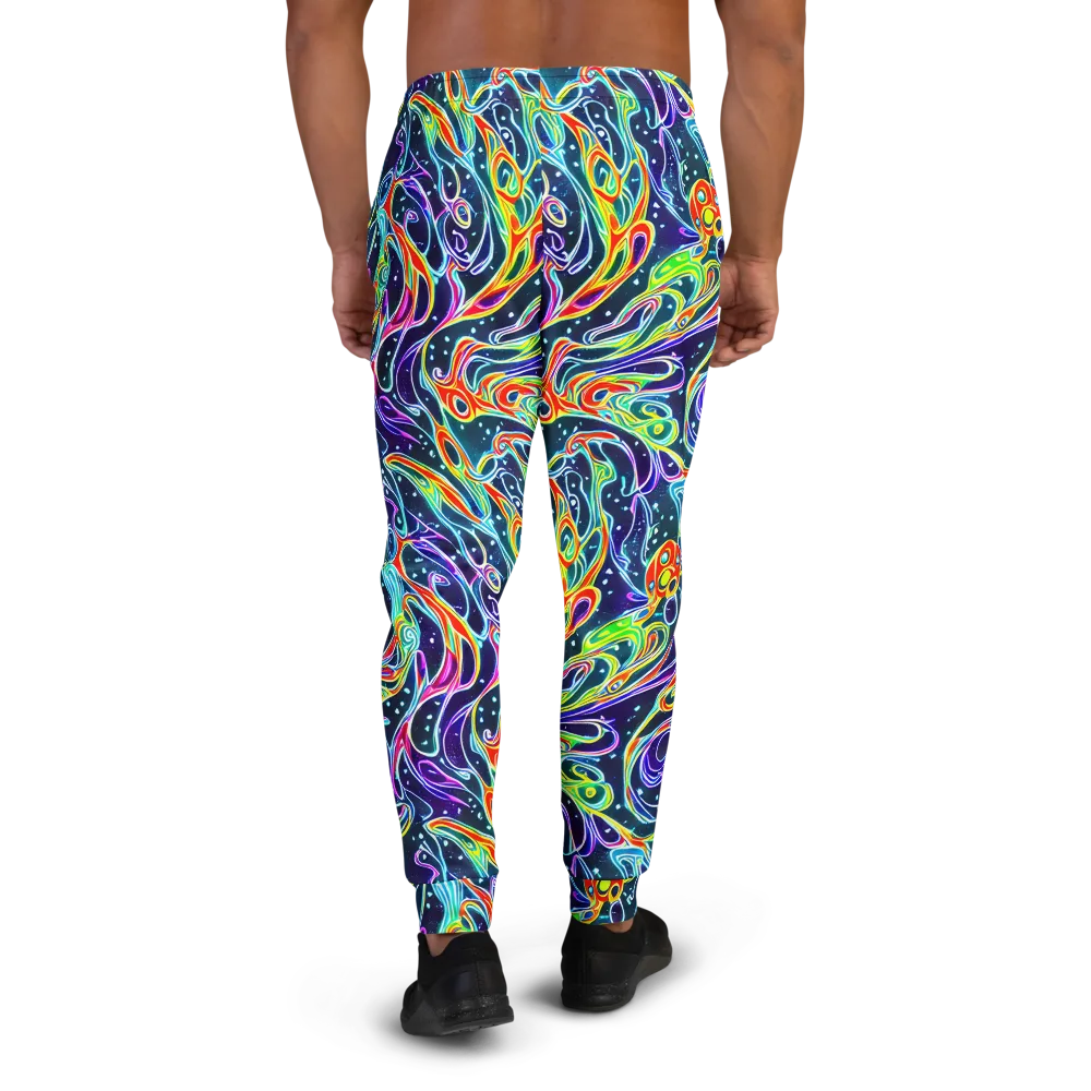 The Neon Unknown on Men's Joggers — Back