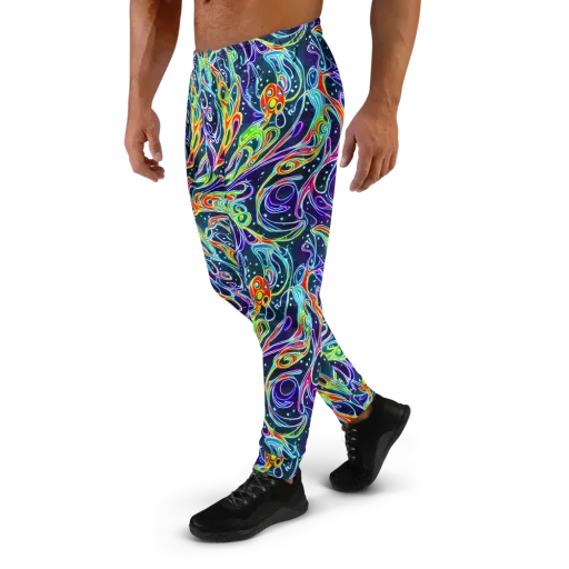 The Neon Unknown on a Men's Joggers