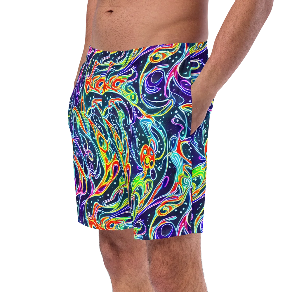 The Neon Unknown on Swim Trunks — Left Front