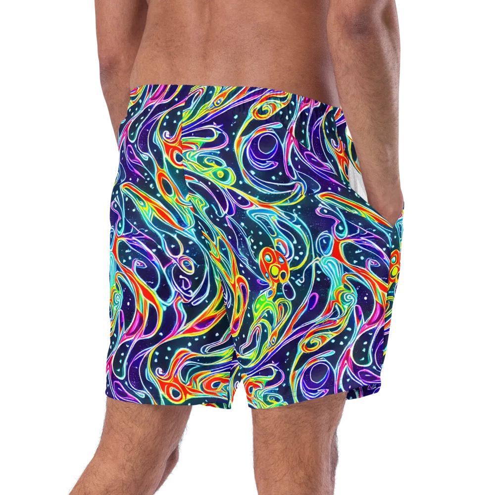 The Neon Unknown on Swim Trunks — Right Back