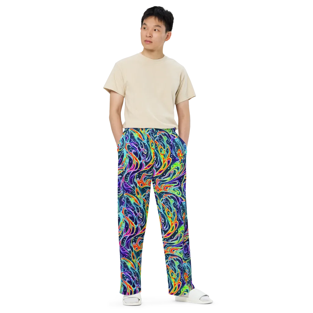 The Neon Unknown on Wide-Leg Pants — Front
