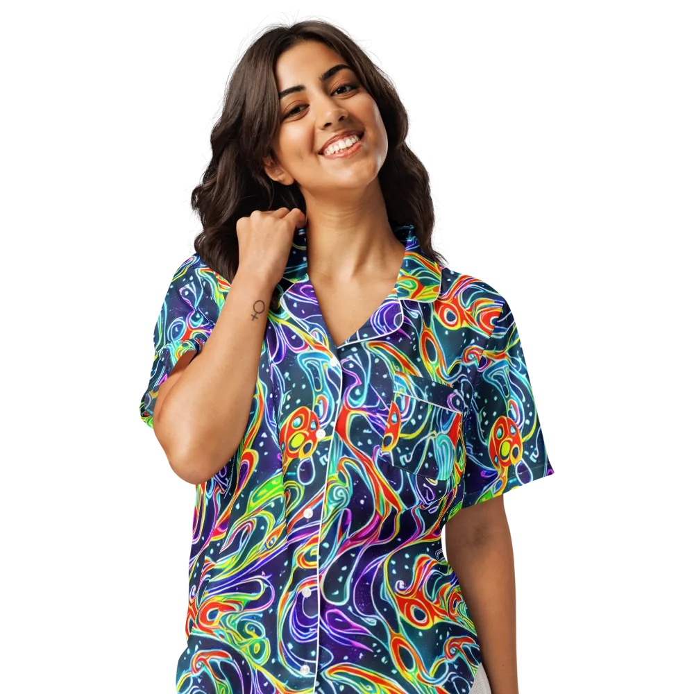 The Neon Unknown on Women's Short Sleeve Pajama Top — Front