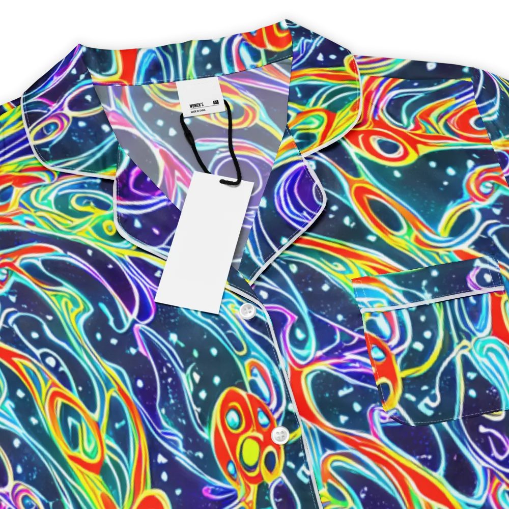 The Neon Unknown on Women's Short Sleeve Pajama Top — Product details