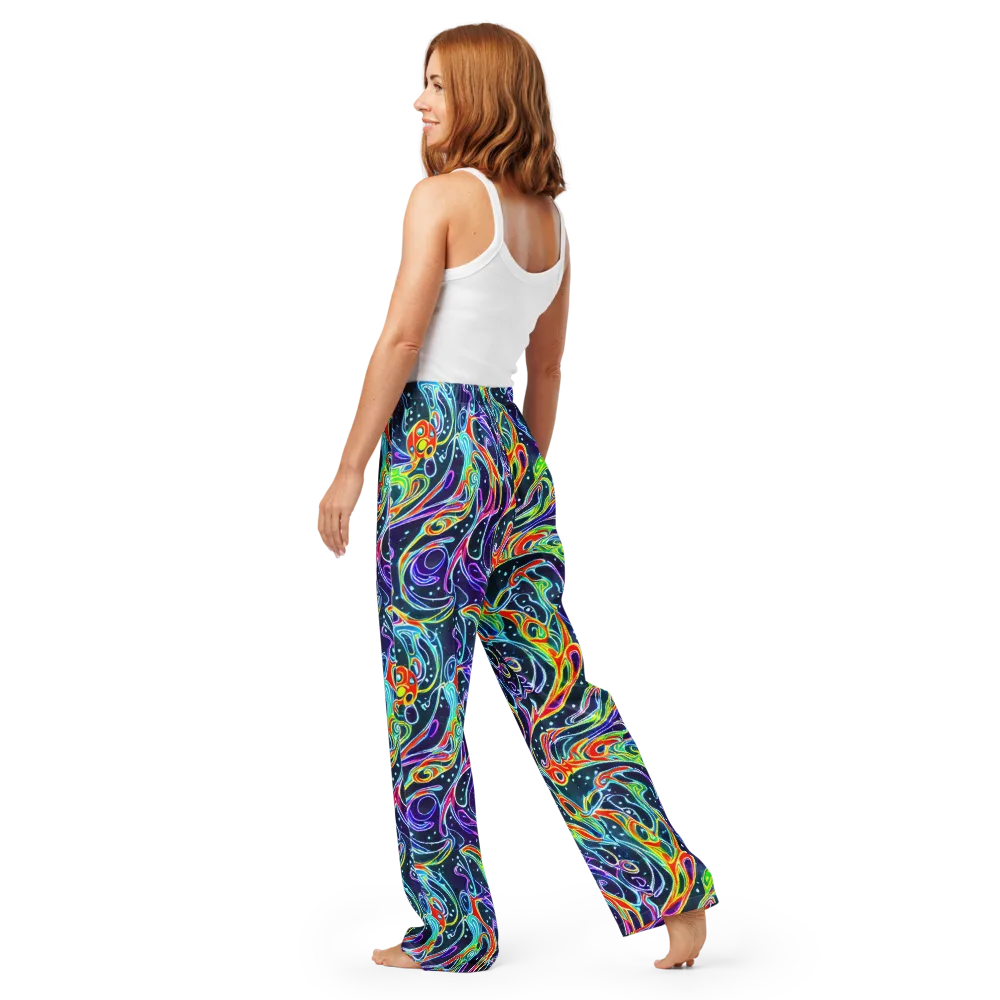 The Neon Unknown on Women's Pajama Pants — Back