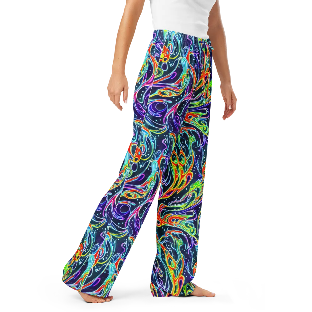 The Neon Unknown on Women's Pajama Pants — Right Front
