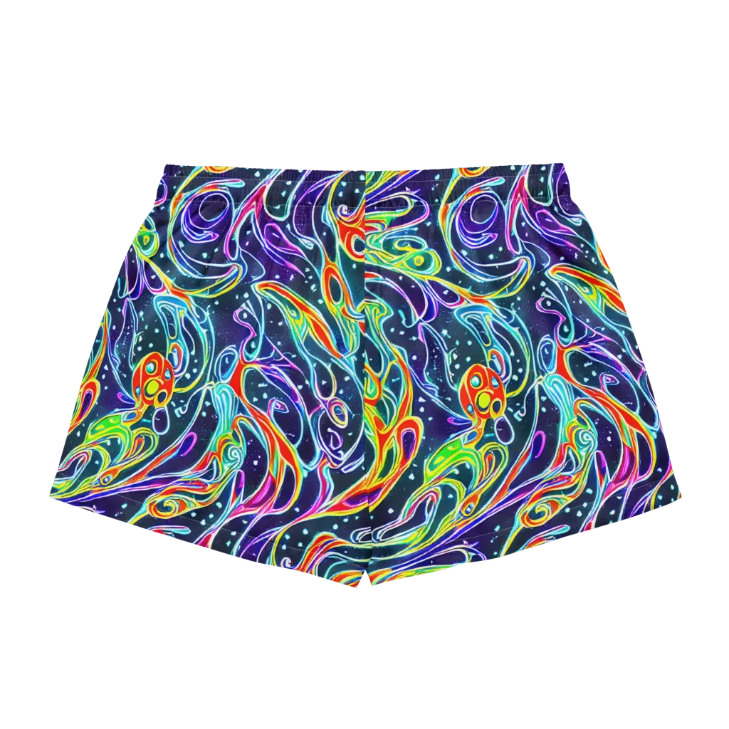 The Neon Unknown on Women's Pajama Shorts — Back