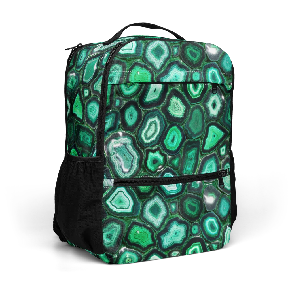 Emerald Geode on Utility Backpack — Right Front