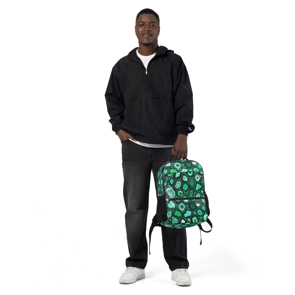 Emerald Geode on Utility Backpack — Front