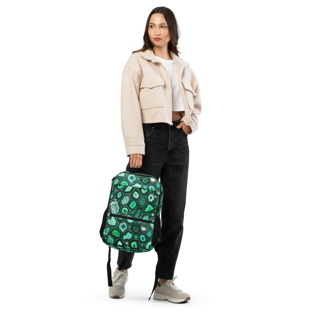 Emerald Geode on Utility Backpack — Front