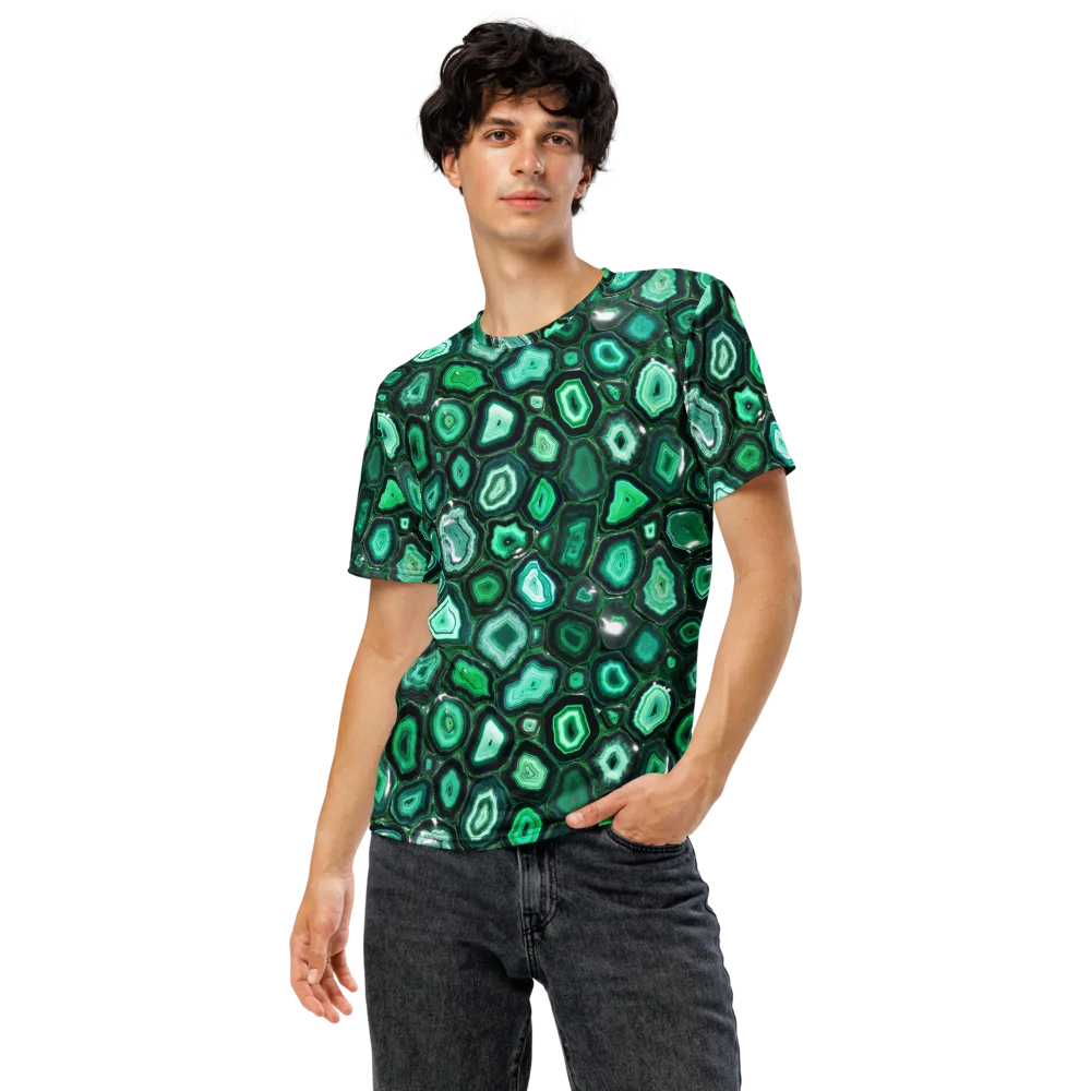 Emerald Geode on Men's Crew Neck T-Shirt — Front