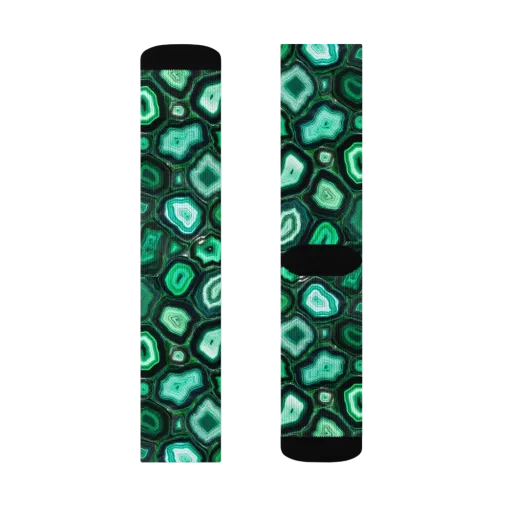 Emerald Geode on a Socks