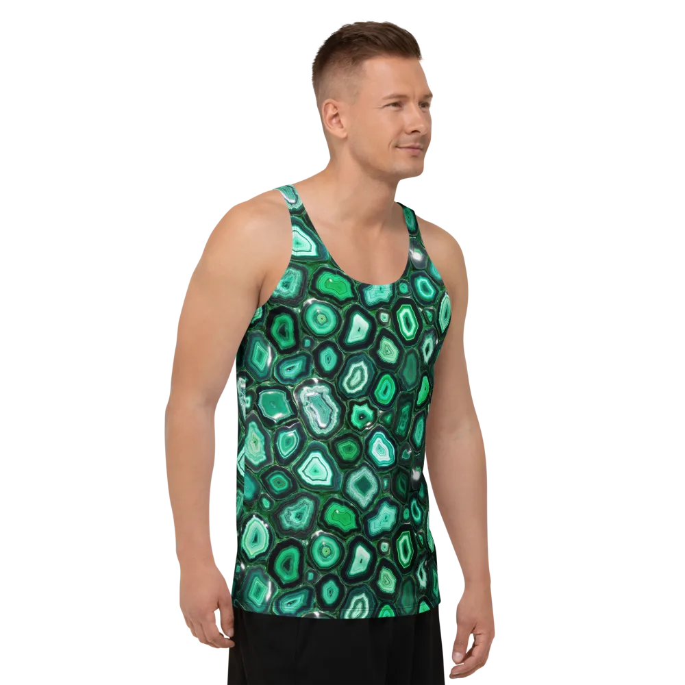 Emerald Geode on Men's Tank Top — Right Front