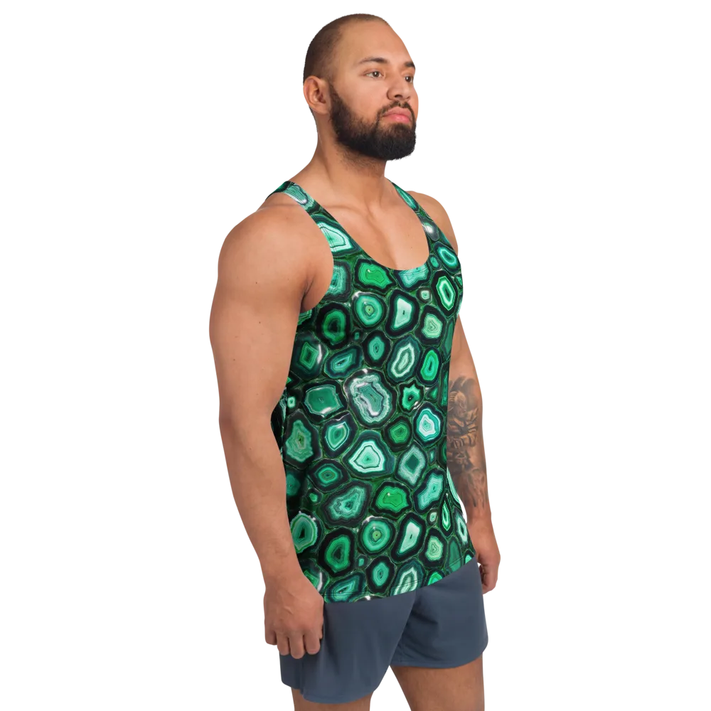 Emerald Geode on Men's Tank Top — Right Front