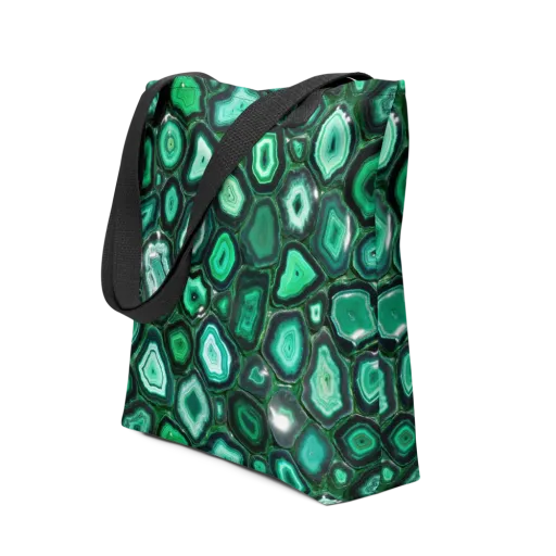 Emerald Geode on a Tote Bag