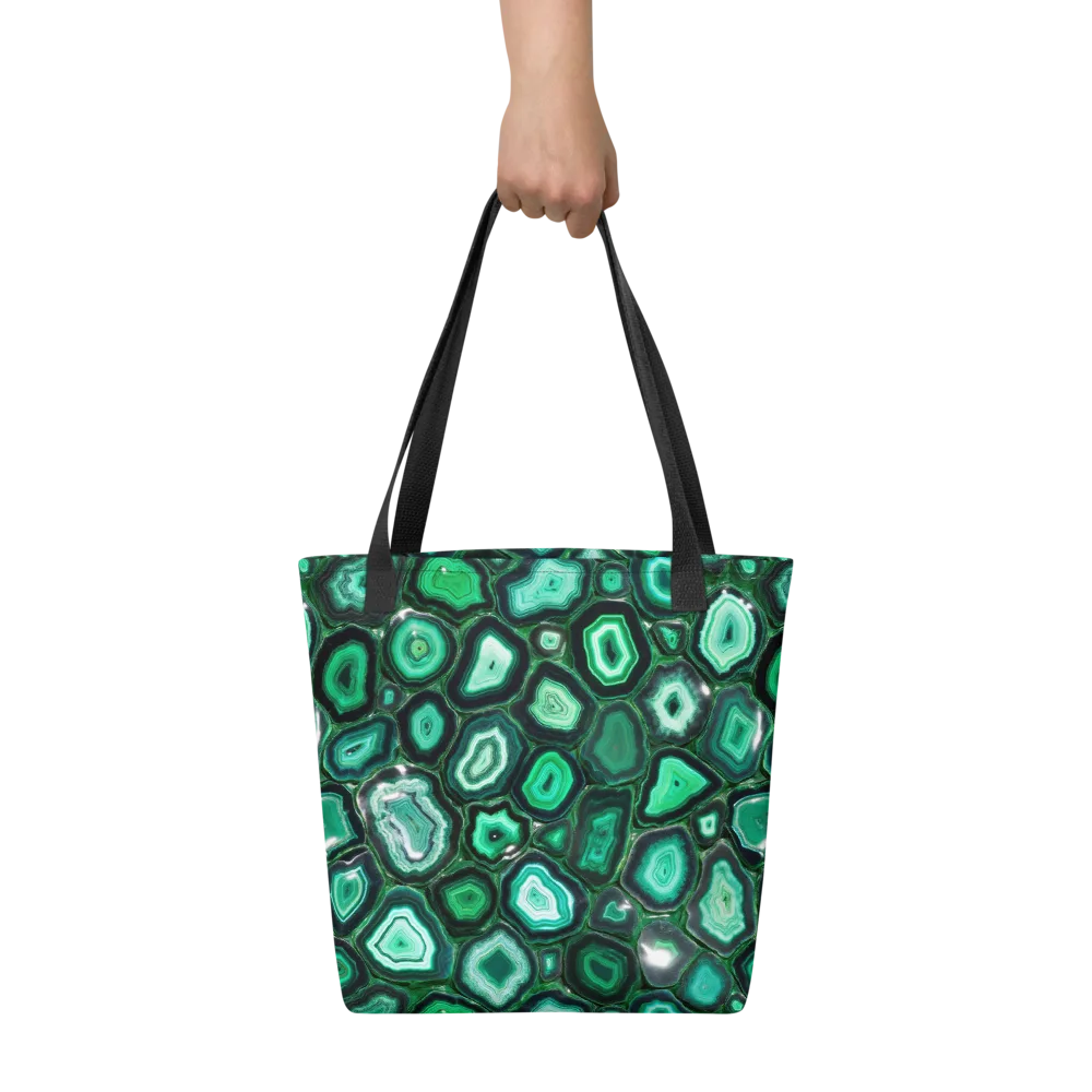 Emerald Geode on Tote Bag — Front
