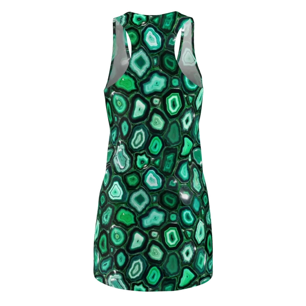 Emerald Geode on Racerback Dress — Back