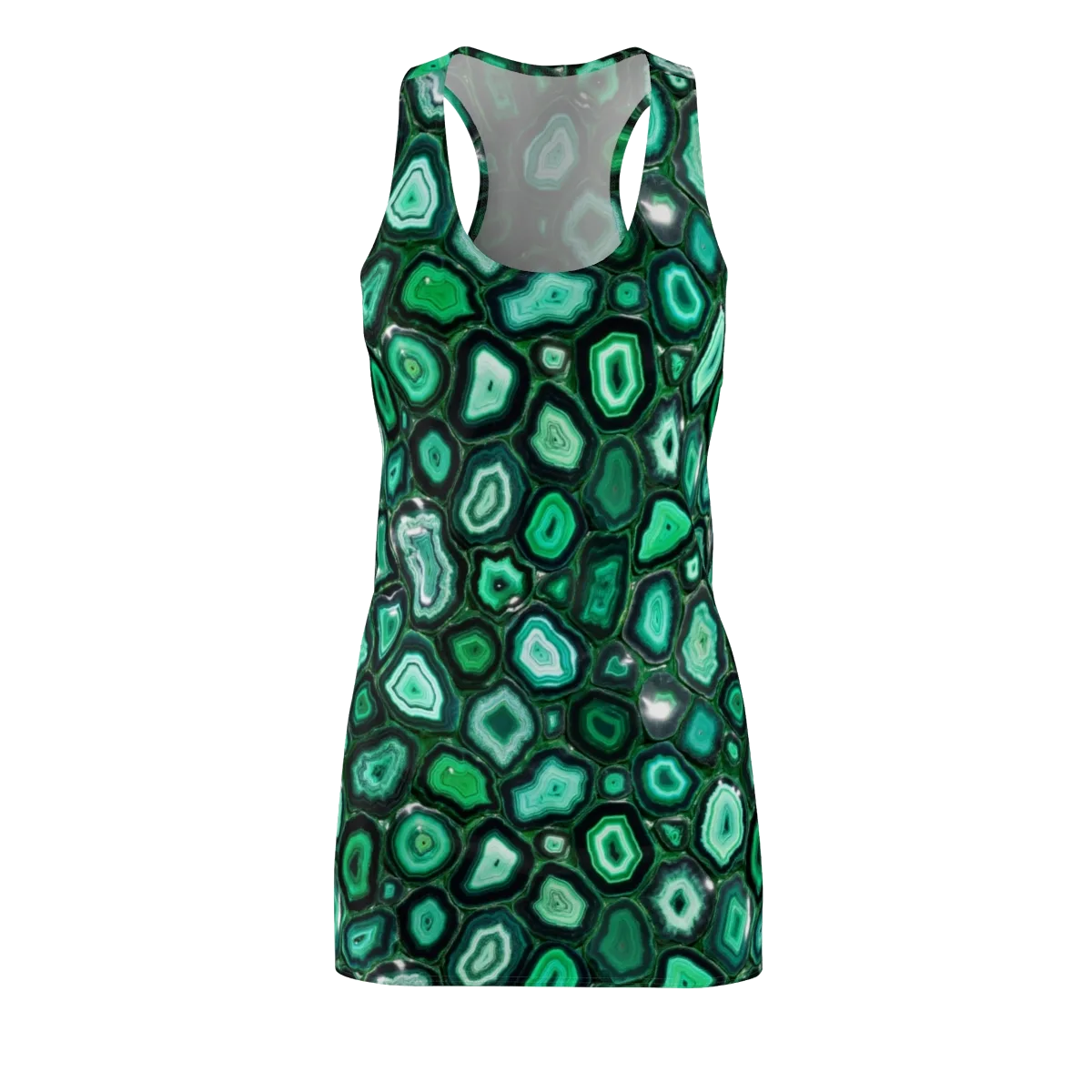 Emerald Geode on Racerback Dress — Front