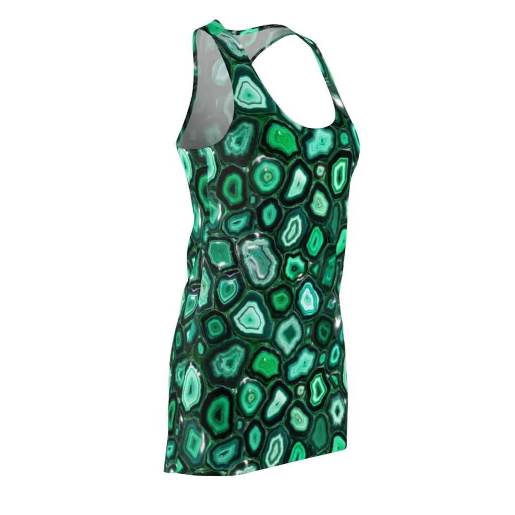 Emerald Geode on Racerback Dress — Front Side