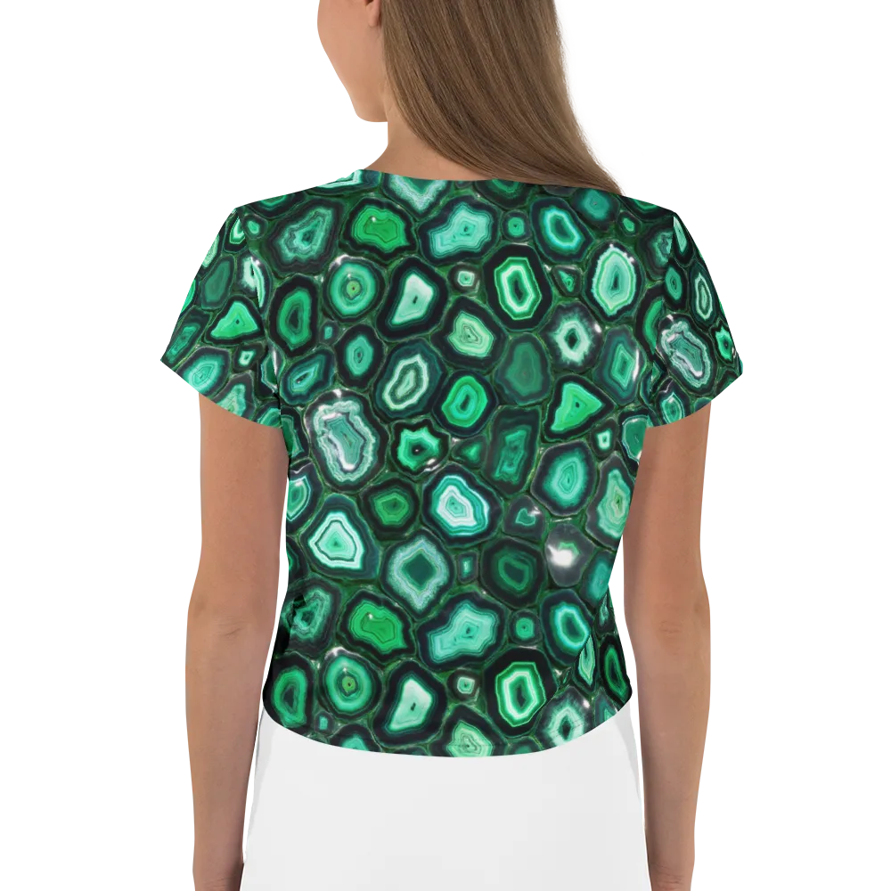 Emerald Geode on Crop Tee — Back