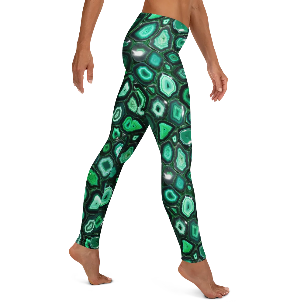 Emerald Geode on Leggings — Right