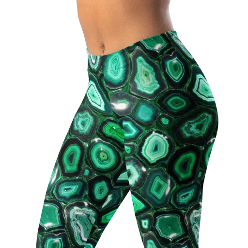 Emerald Geode on a Leggings