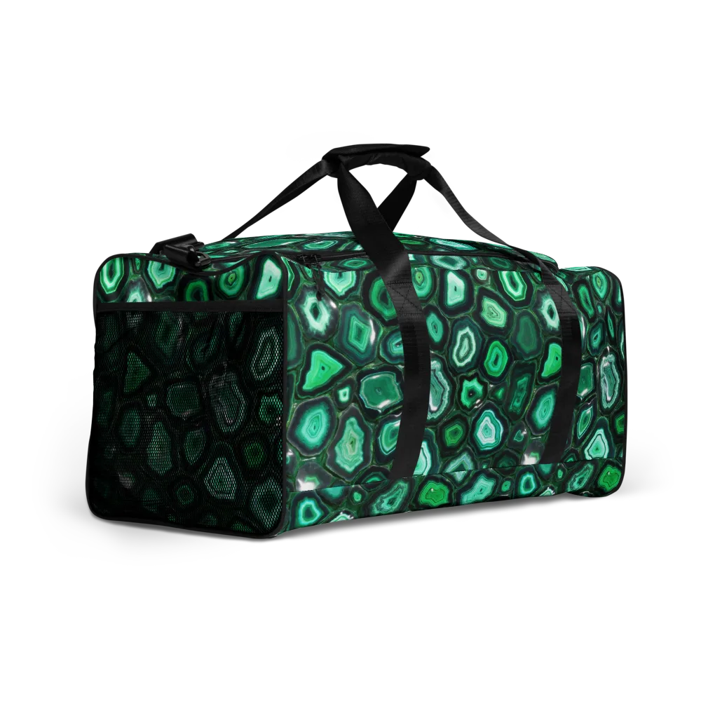 Emerald Geode on Duffle Bag — Right Front