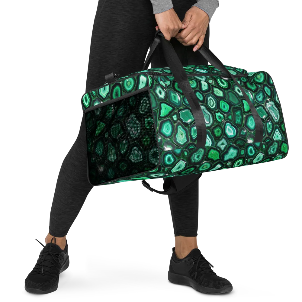Emerald Geode on Duffle Bag — Right Front