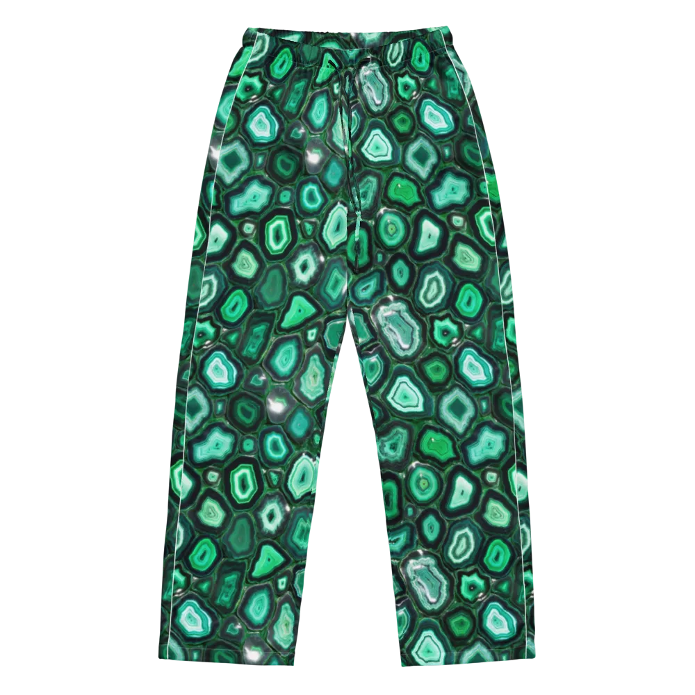 Emerald Geode on Women's Pajama Pants — Front