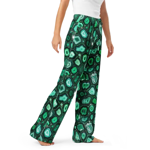 Emerald Geode on a Women's Pajama Pants