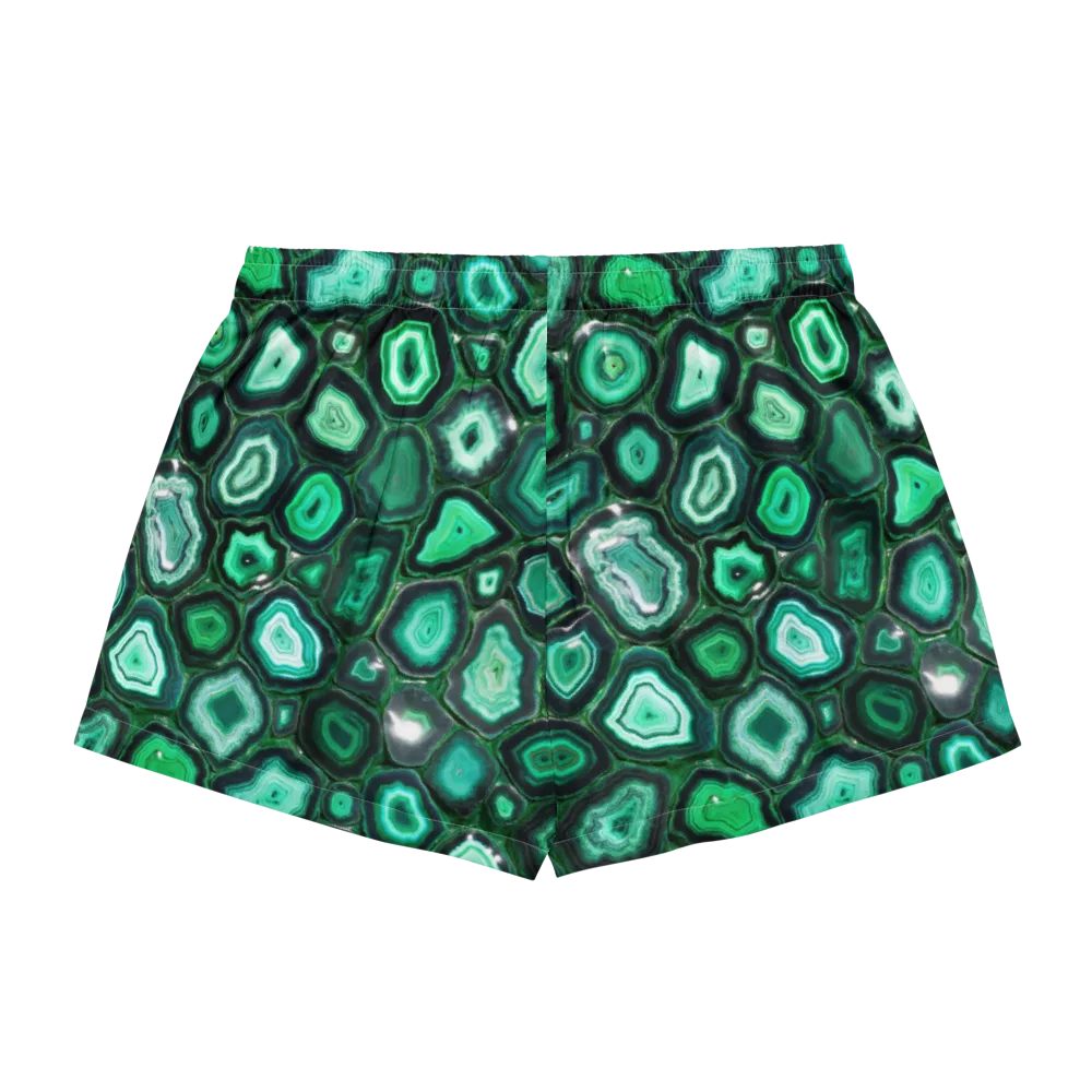 Emerald Geode on Women's Pajama Shorts — Back