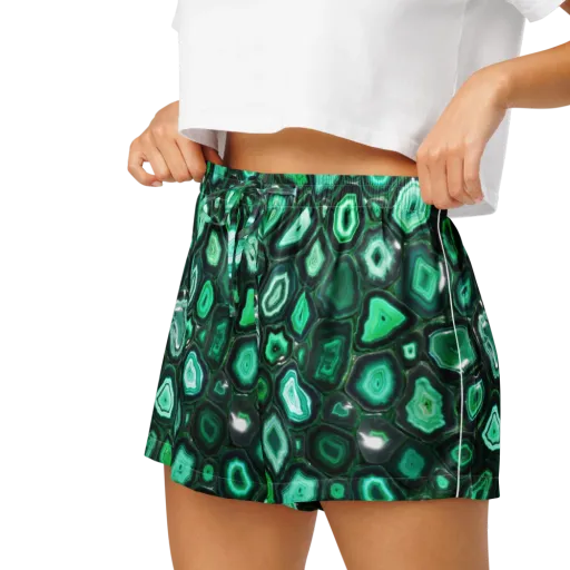Emerald Geode on a Women's Pajama Shorts