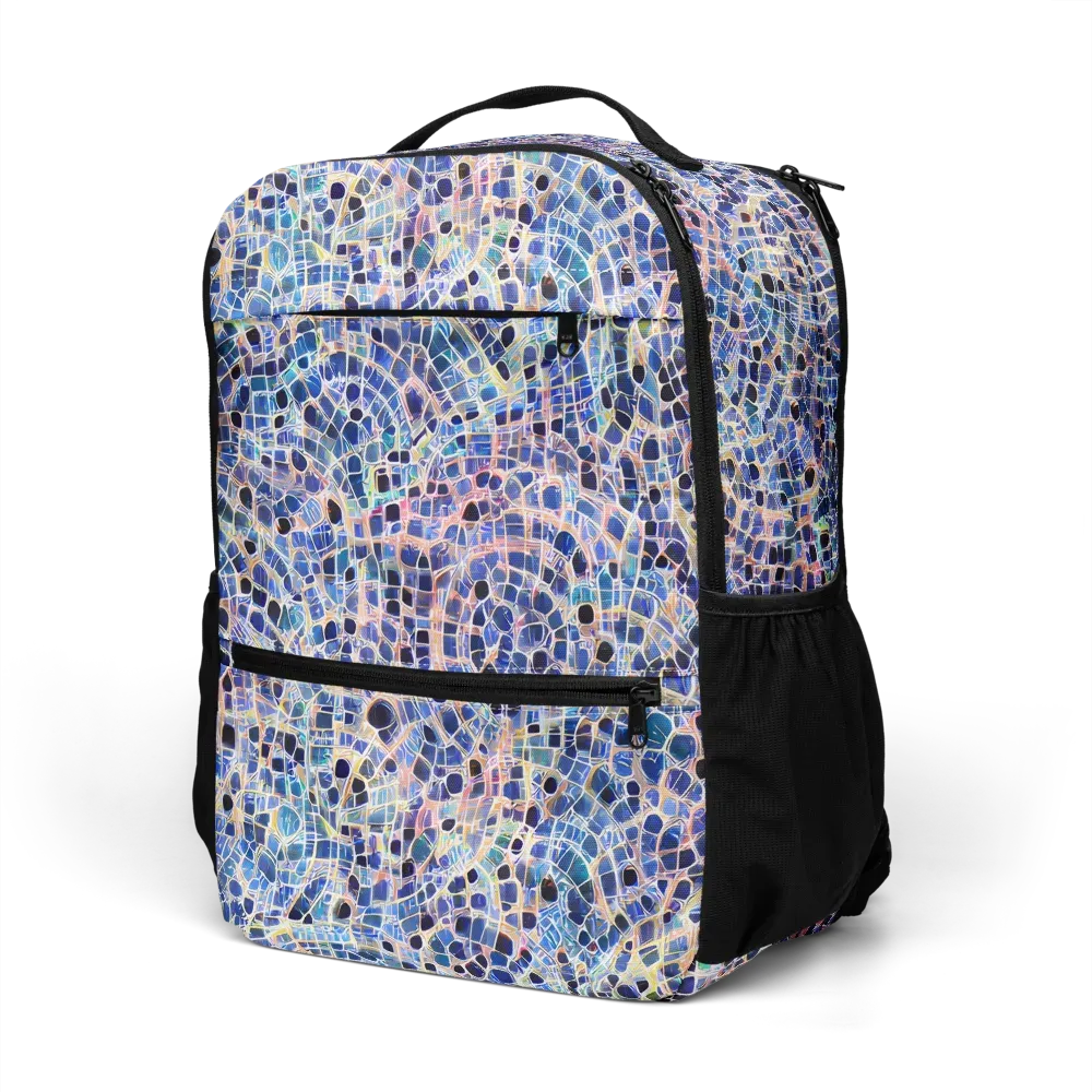 Indigo Interlock on Utility Backpack — Left Front